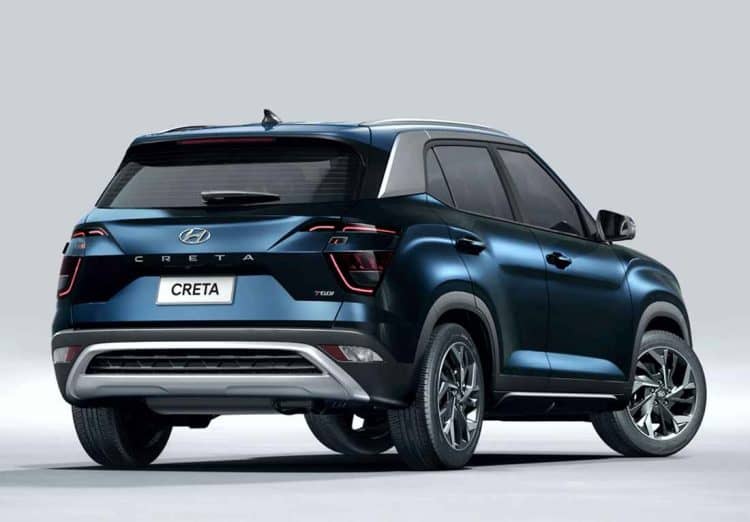 Hyundai Creta 2024 por detras