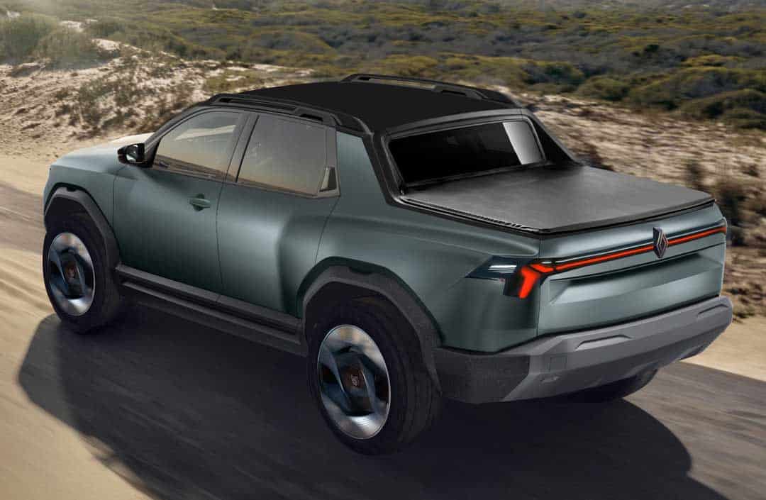 renault niagara pick up render 2 Autos Rodando Renault Niagara render por detras