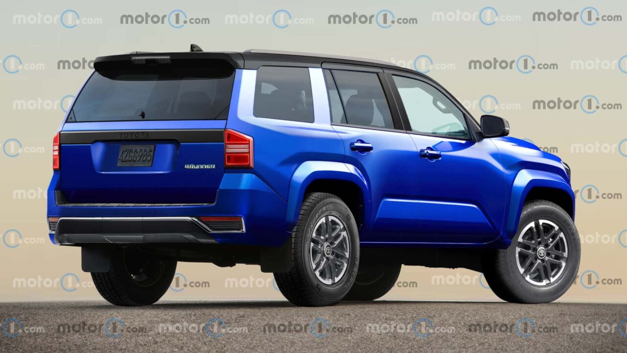 4Runner 2025 por detrás render