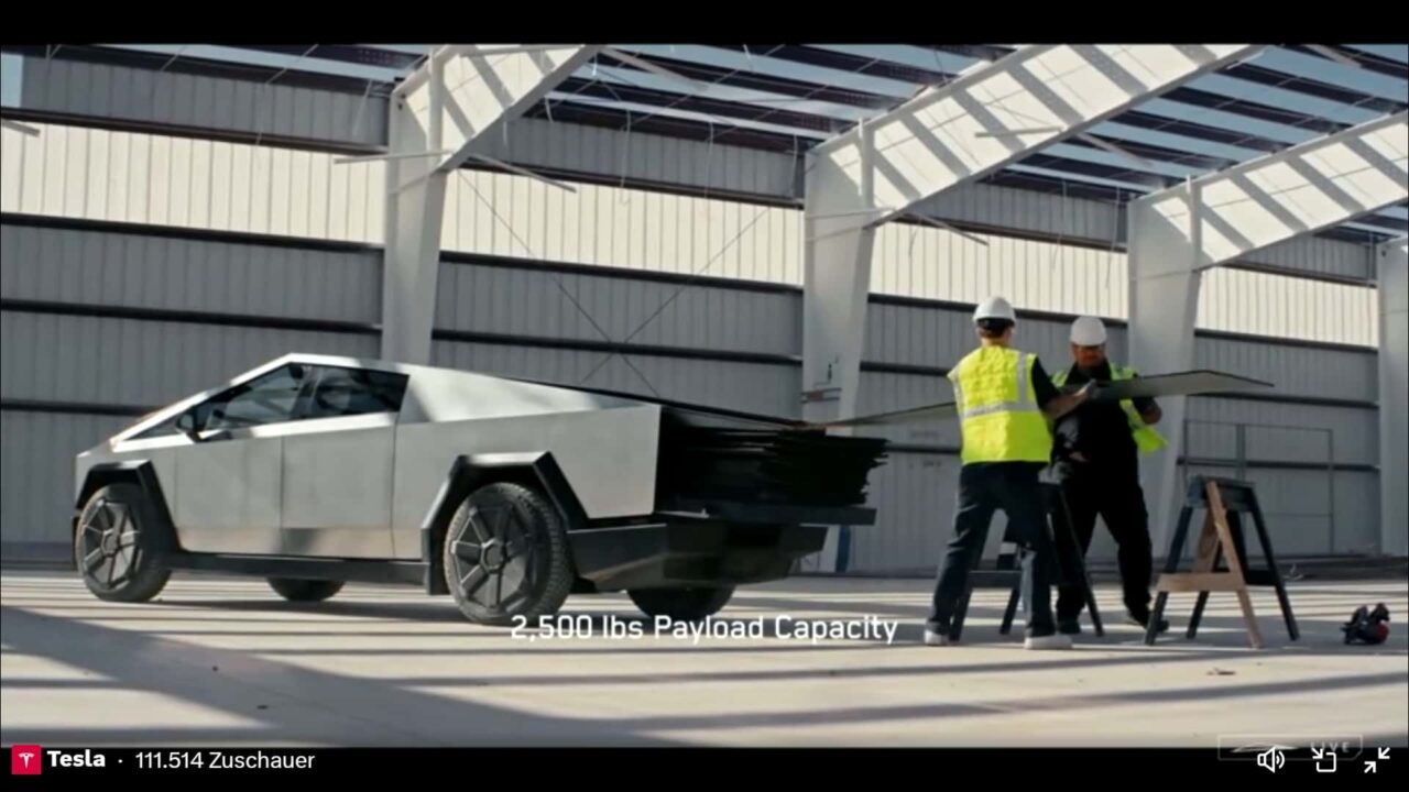 Tesla Cybertruck trabajo