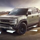 Pickup BYD gris render