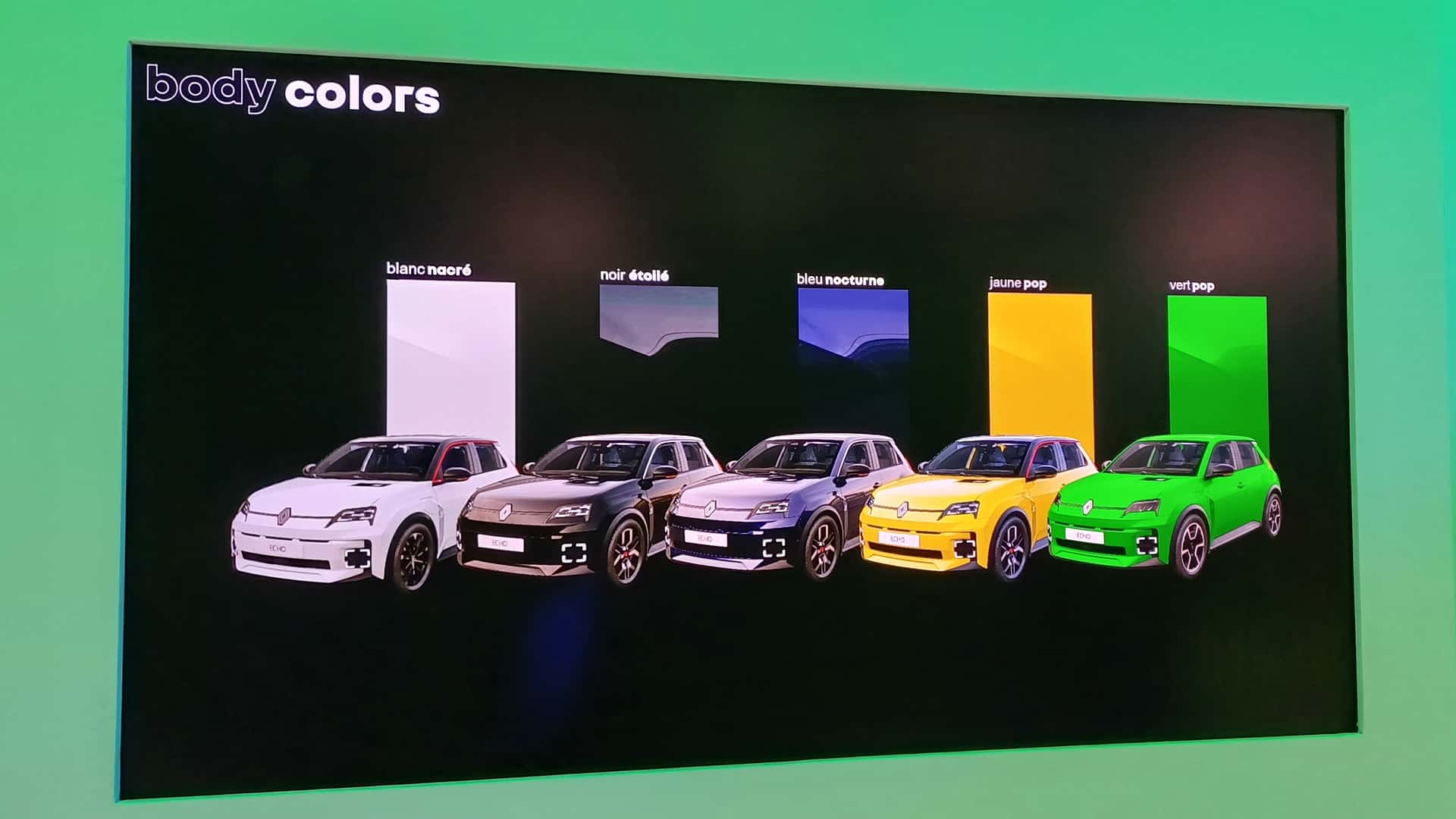 Renault 5 E-Tech colores