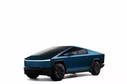 Tesla Cybertruck Azul