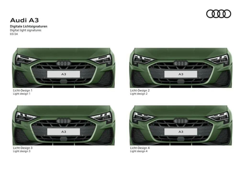 Audi A3 2025 cambios en faros