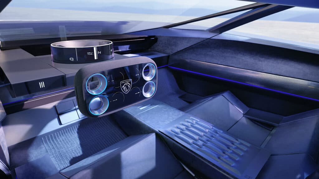 Así serán los Volante de los Peugeot Eléctricos: Hypersquare 1 Peugeot Inception 002