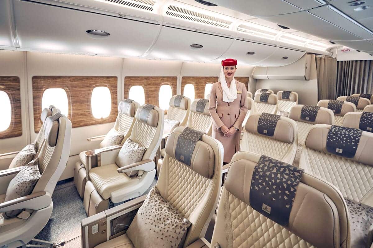 Emirates aviones interior