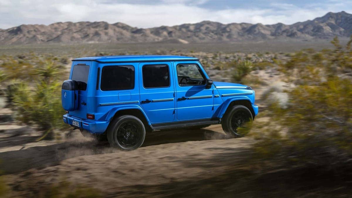 Mercedes G580 azul