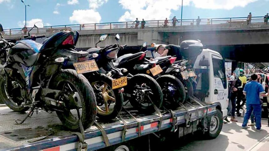 moto inmovilizada