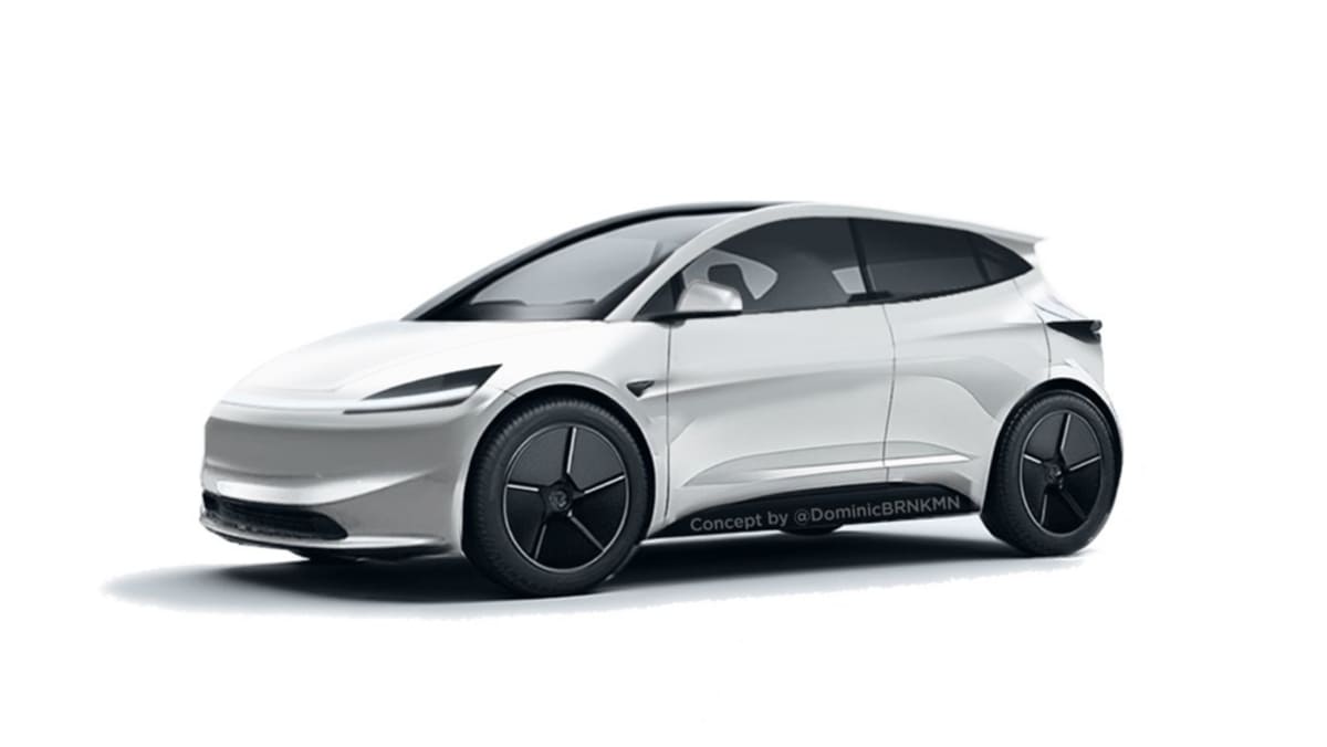 Tesla Model Q: El Vehículo Eléctrico que Cambiará Todo $25,000 1 Tesla Model Q render