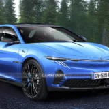 Alpine A390 render azul