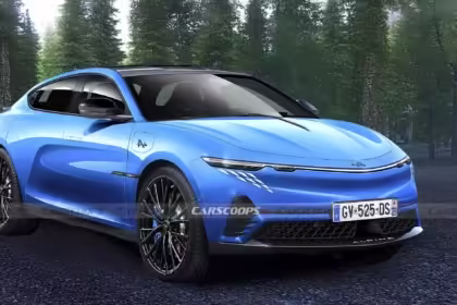 Alpine A390 render azul