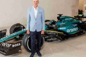 Adrian Newey con Aston Martin F1