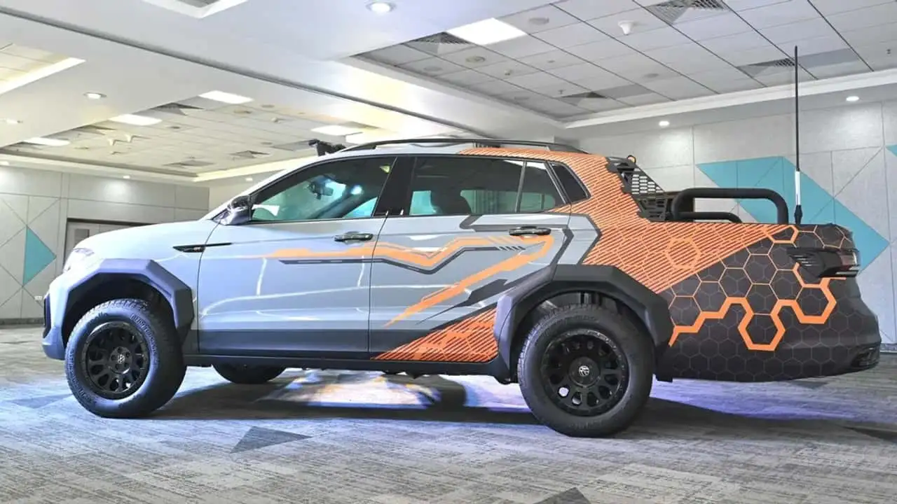 Excéntrica Volkswagen Pickup Truck Compacta a Partir de un SUV 1 volkswagen india private limited s pickup truck 1