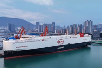 BYD lanza su segundo barco Ro-Ro