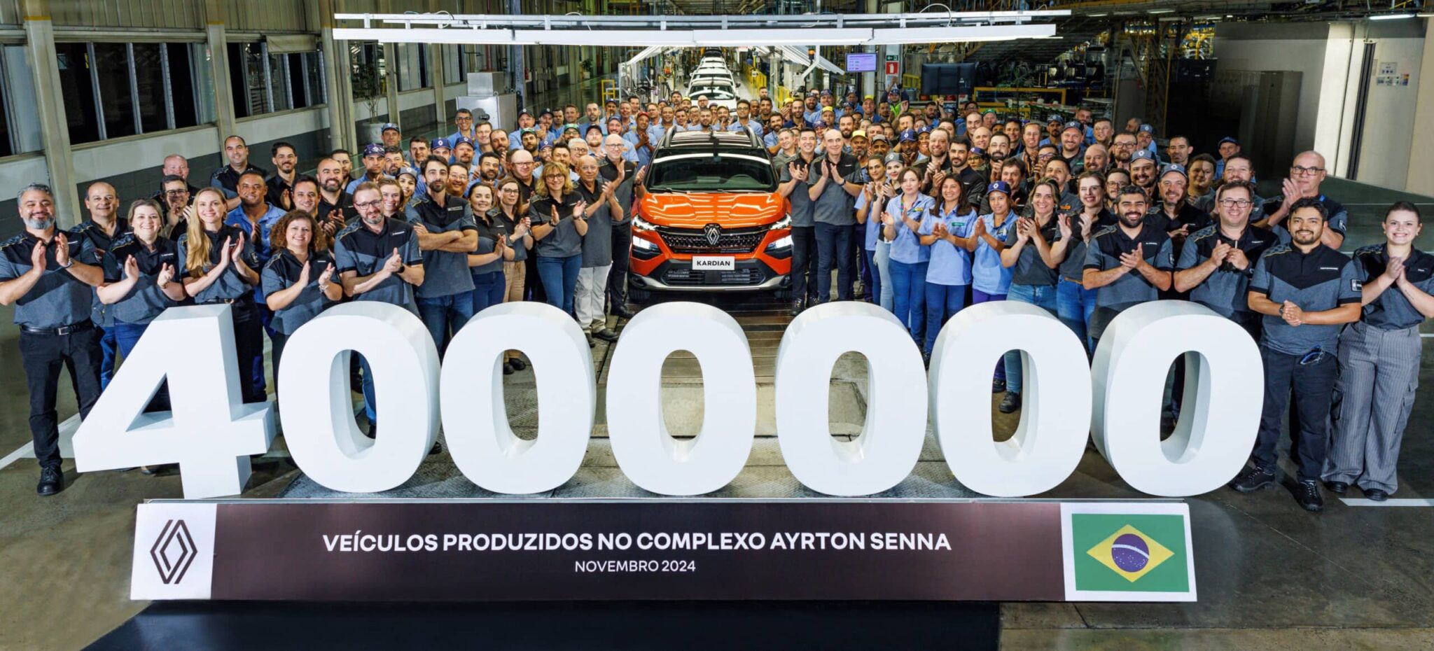 Renault celebra los 4.000.000 de Autos Producidos en el Complejo Industrial Ayrton Senna 1 Renault 4 millones de autos producidos en Brasil