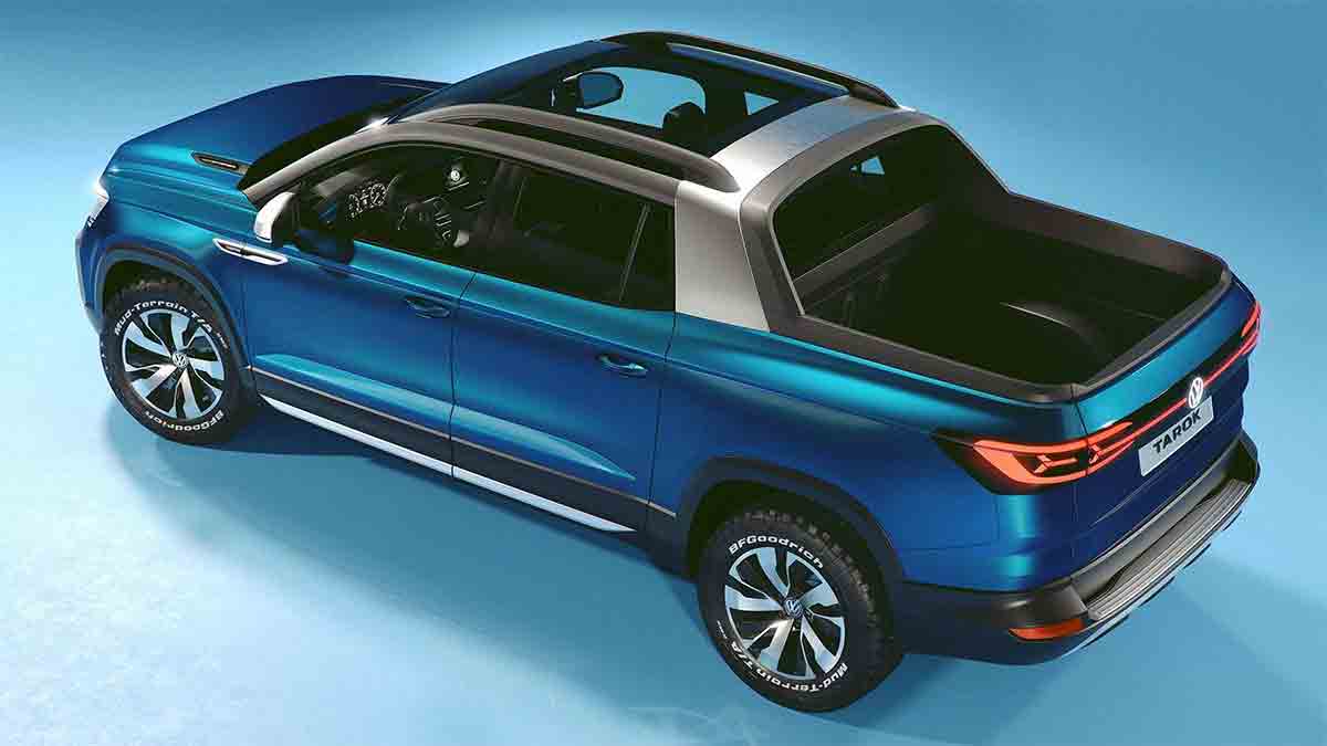 Volkswagen Udara: La futura pick-up compacta híbrida que llegará en 2026 1 Volkswagen Udara desde arriba