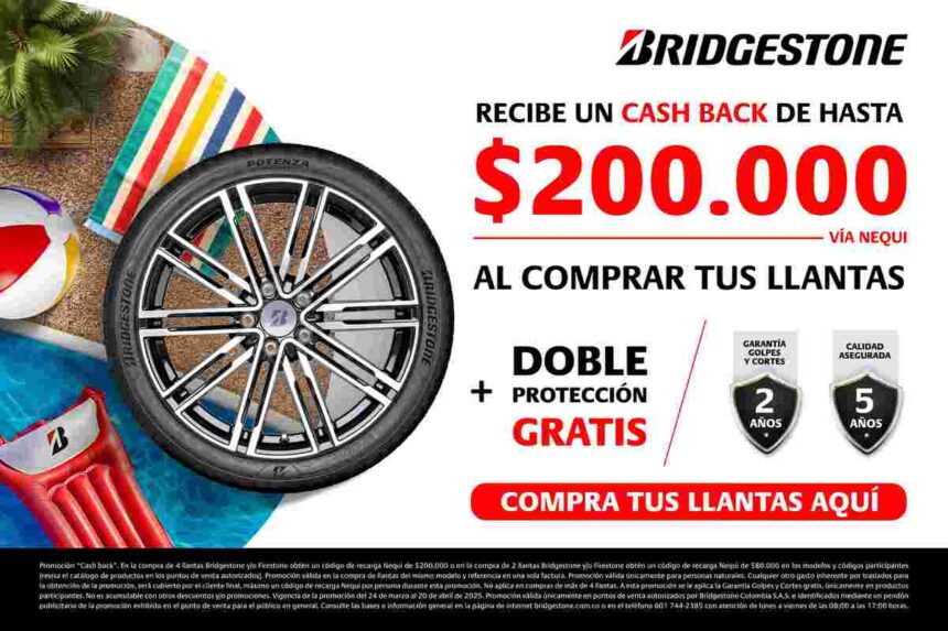 Bridgestone te invita a viajar seguro en Semana Santa con llantas nuevas