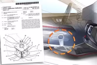 Ford patenta una palanca de cambios manual falsa para vehículos eléctricos