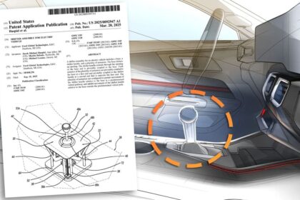 Ford patenta una palanca de cambios manual falsa para vehículos eléctricos