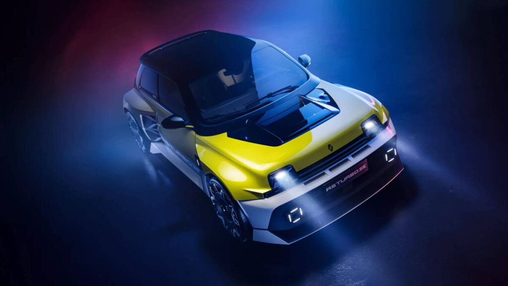 Renault 5 Turbo 3E: El Superdeportivo Eléctrico con 535 Caballos +Video 6 Renault 5 Turbo 3E frente arriba