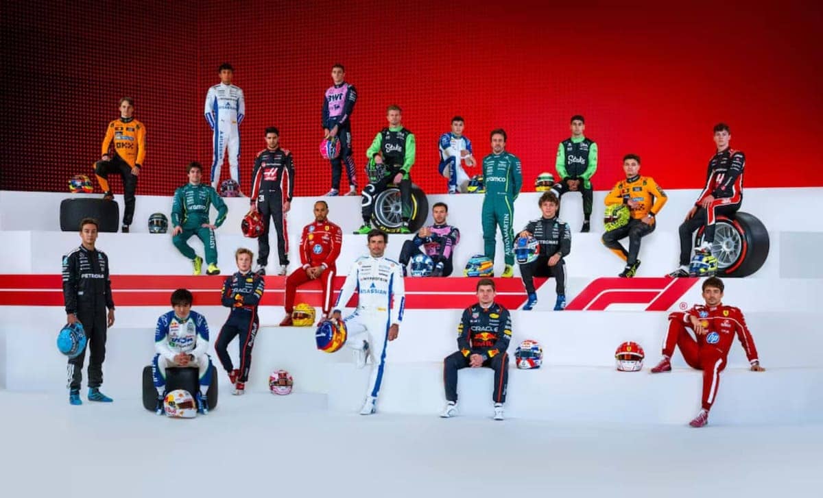 Fotos Pilotos Formula 1 2025 - Cortesía Facebook F1