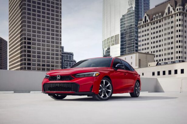 Honda Civic Hybrid rojo