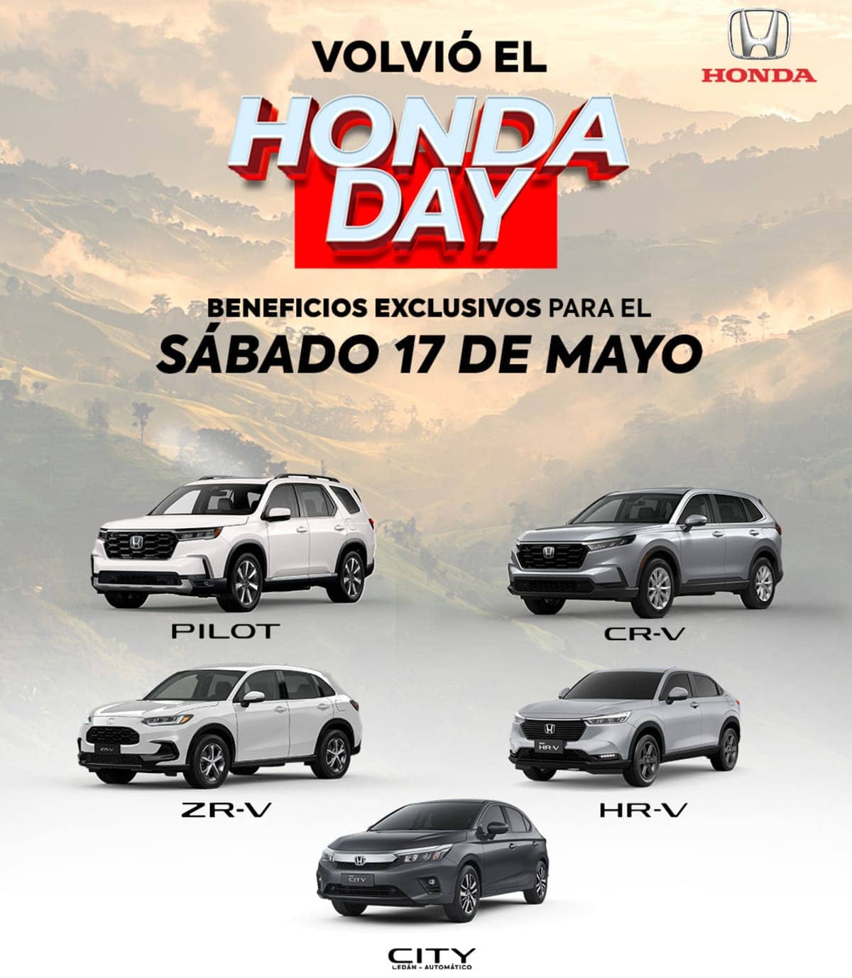 ¡Vuelve el Honda Day con Grandes bonos y financiación 50/50 1 KV Honda day 2025 corto