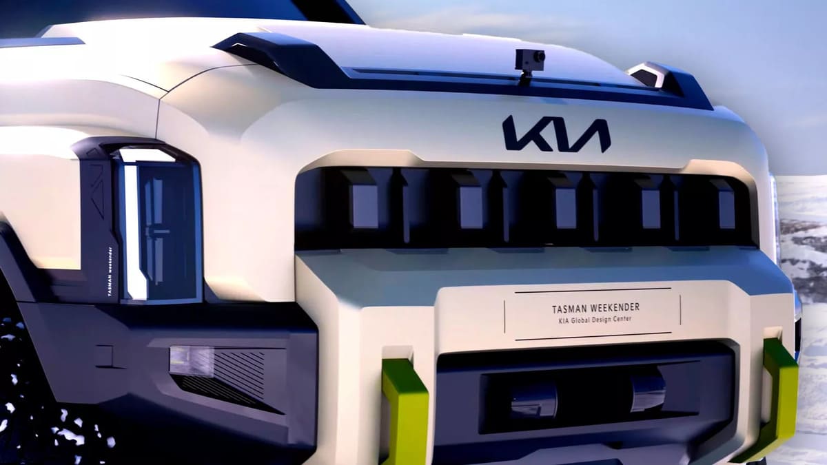 Kia Tasman: El Pickup Que Nadie Esperaba Tambien Hibrida Sorprenderá a Todos 3 Kia Tasman Weekender Hibrida facia