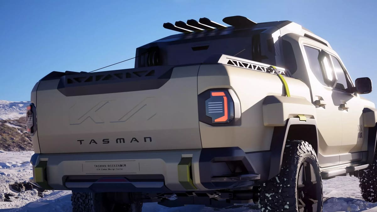 Kia Tasman: El Pickup Que Nadie Esperaba Tambien Hibrida Sorprenderá a Todos 5 Kia Tasman Weekender Hibrida por detras