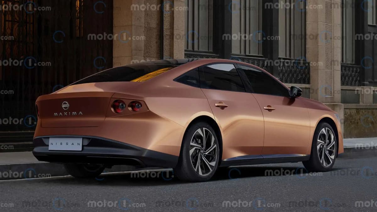 Nissan Maxima 2027: ¿Regresa la leyenda? según Motor1 así será 2 Nissan Maxima 2027 detras