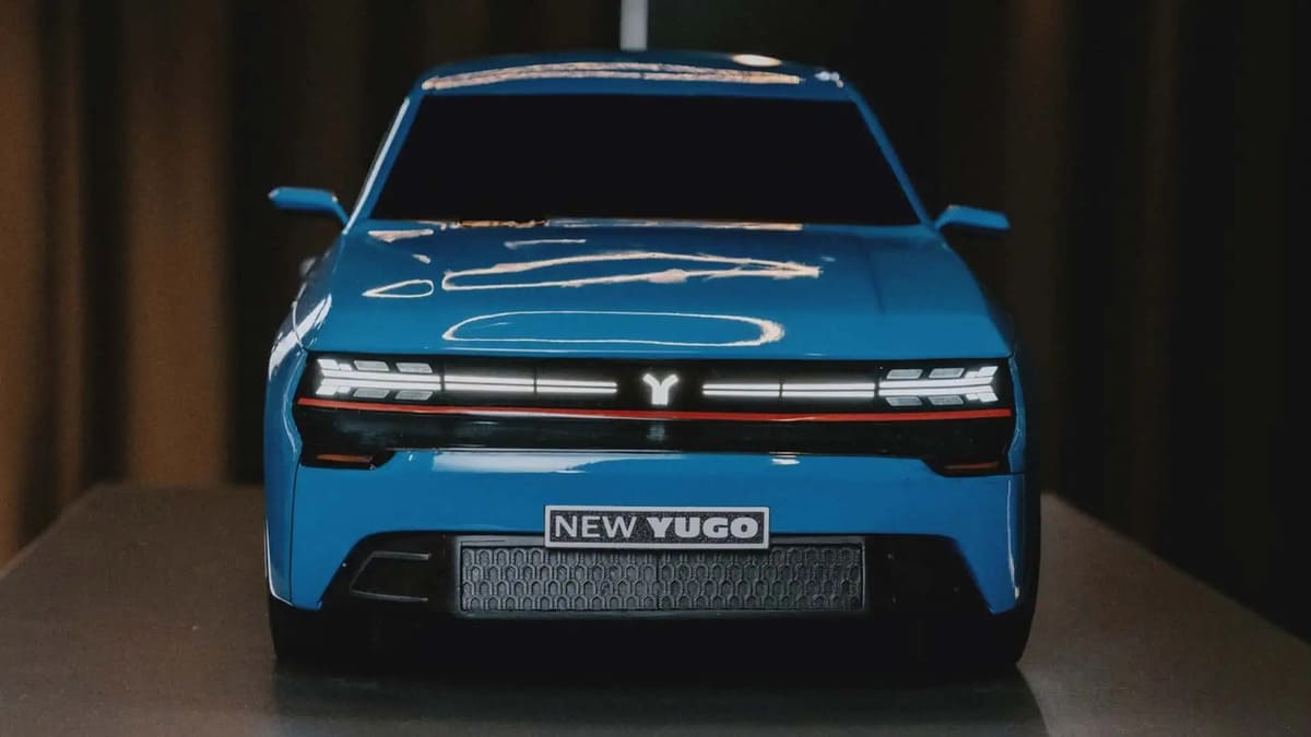Yugo vuelve con fuerza: el icónico hatchback regresa para 2027 4 Yugo concept car frente