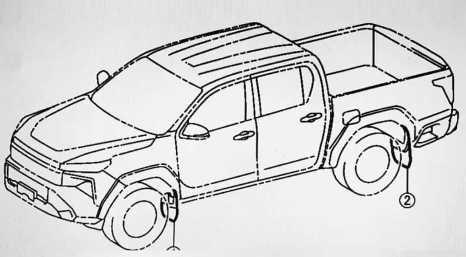 Toyota Hilux 2026 boceto