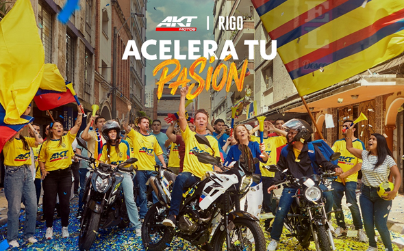 AKT Motos y Rigoberto Urán lanzan "Acelera tu Pasión", la campaña que une el fútbol con la movilidad colombiana 2 AKT