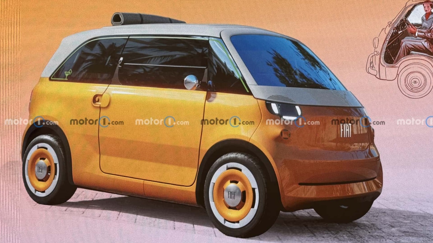 Fiat Multiplina: primeras imágenes del futuro citycar eléctrico 1 Fiat Multiplina 002