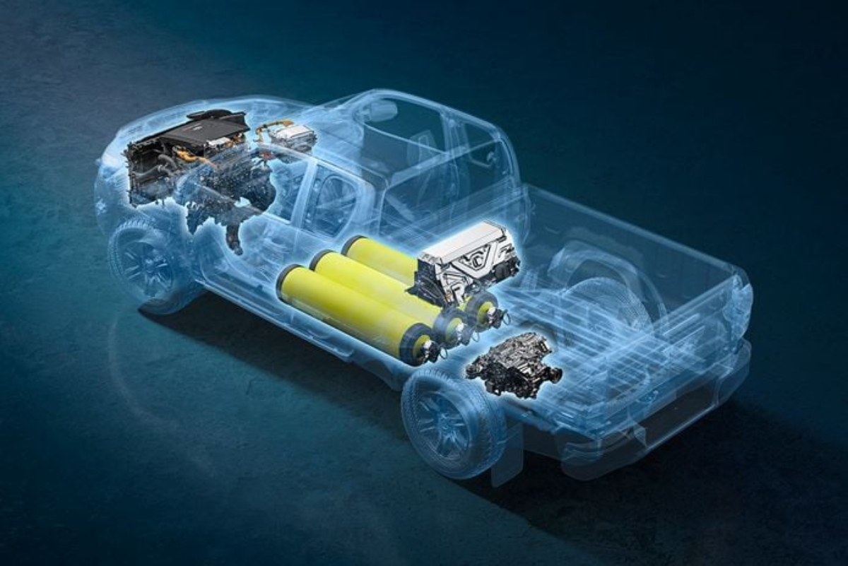 Hilux FCEV: Toyota prepara una pick up de hidrógeno que llegará en 2028 2 Toyota Hilux FCEV 001