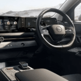 the interior cockpit of Nissan Ariya
