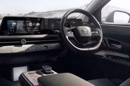 the interior cockpit of Nissan Ariya